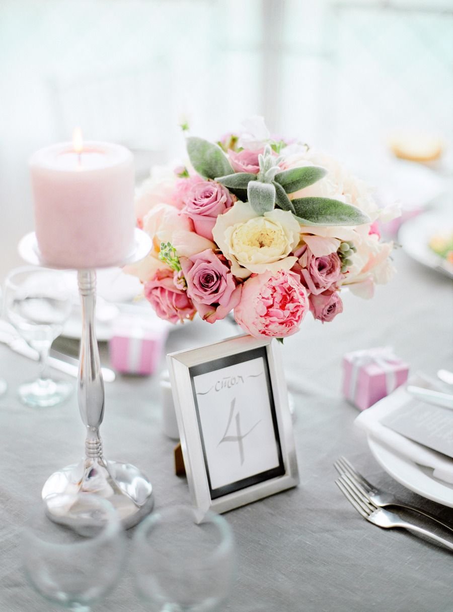 Розовая свадьба декор
