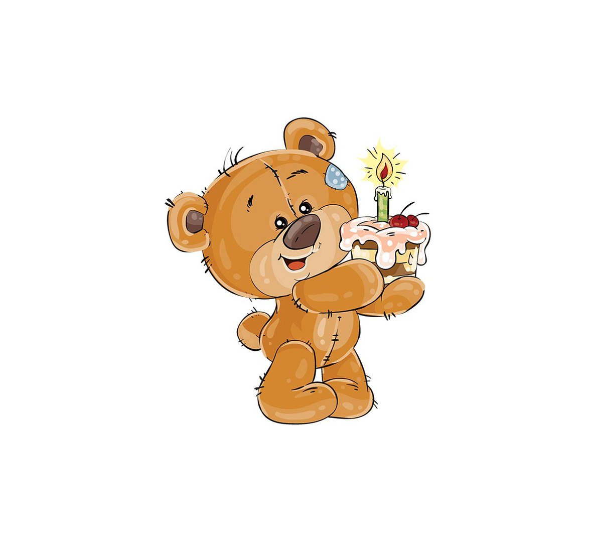 Открытка с днем рождения с медведем. Мишки мультяшные. С днем рождения мишка. Медвежонок иллюстрация. Рисунок на день рождения.