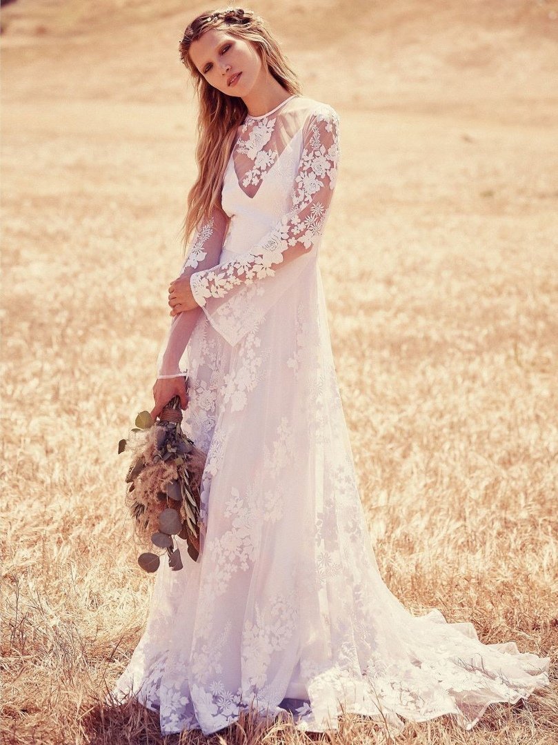 Свадебное платье в стиле бохо раздельное