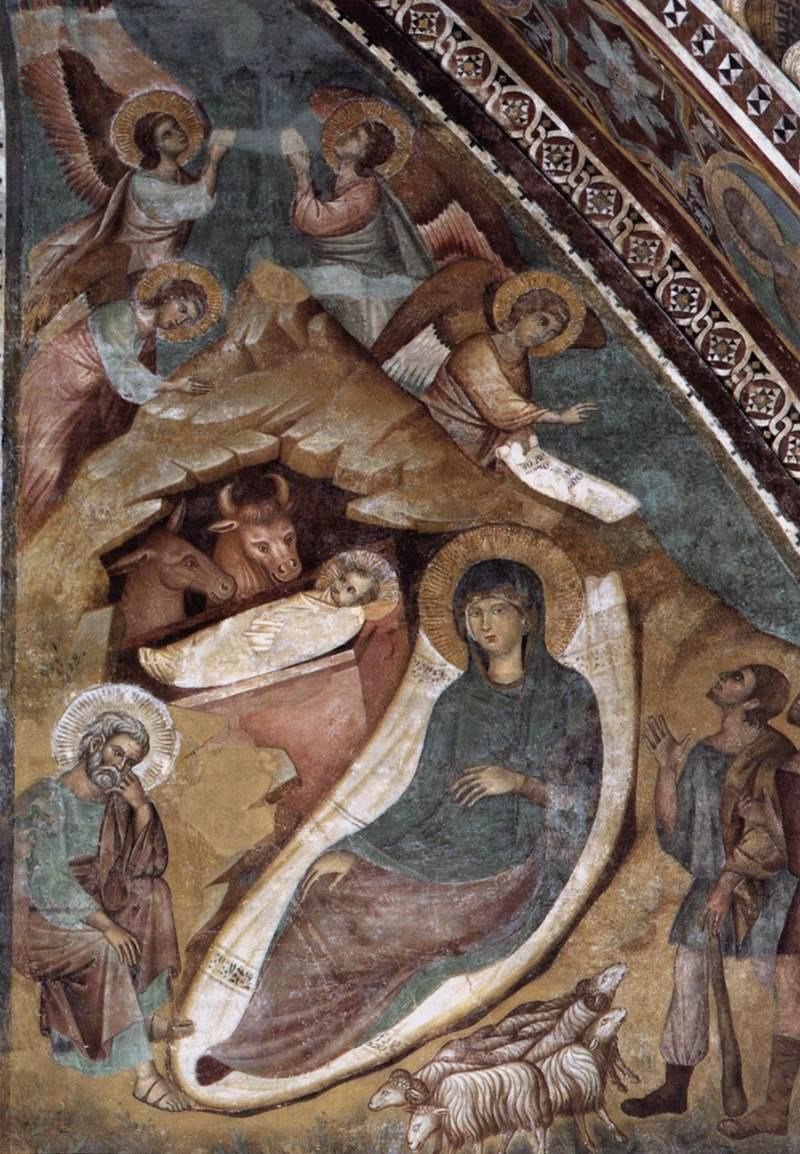 Рождество Христово фреска Каппадокия