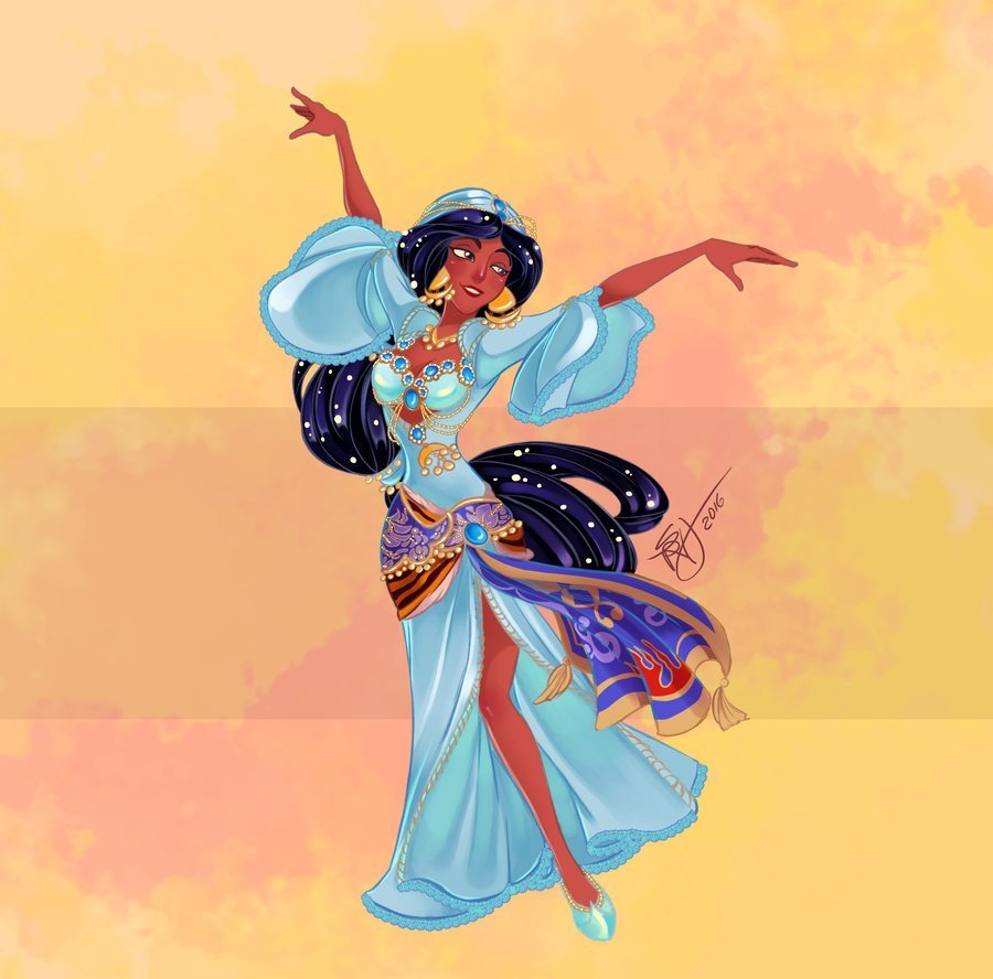 Принцесса Жасмин танцует