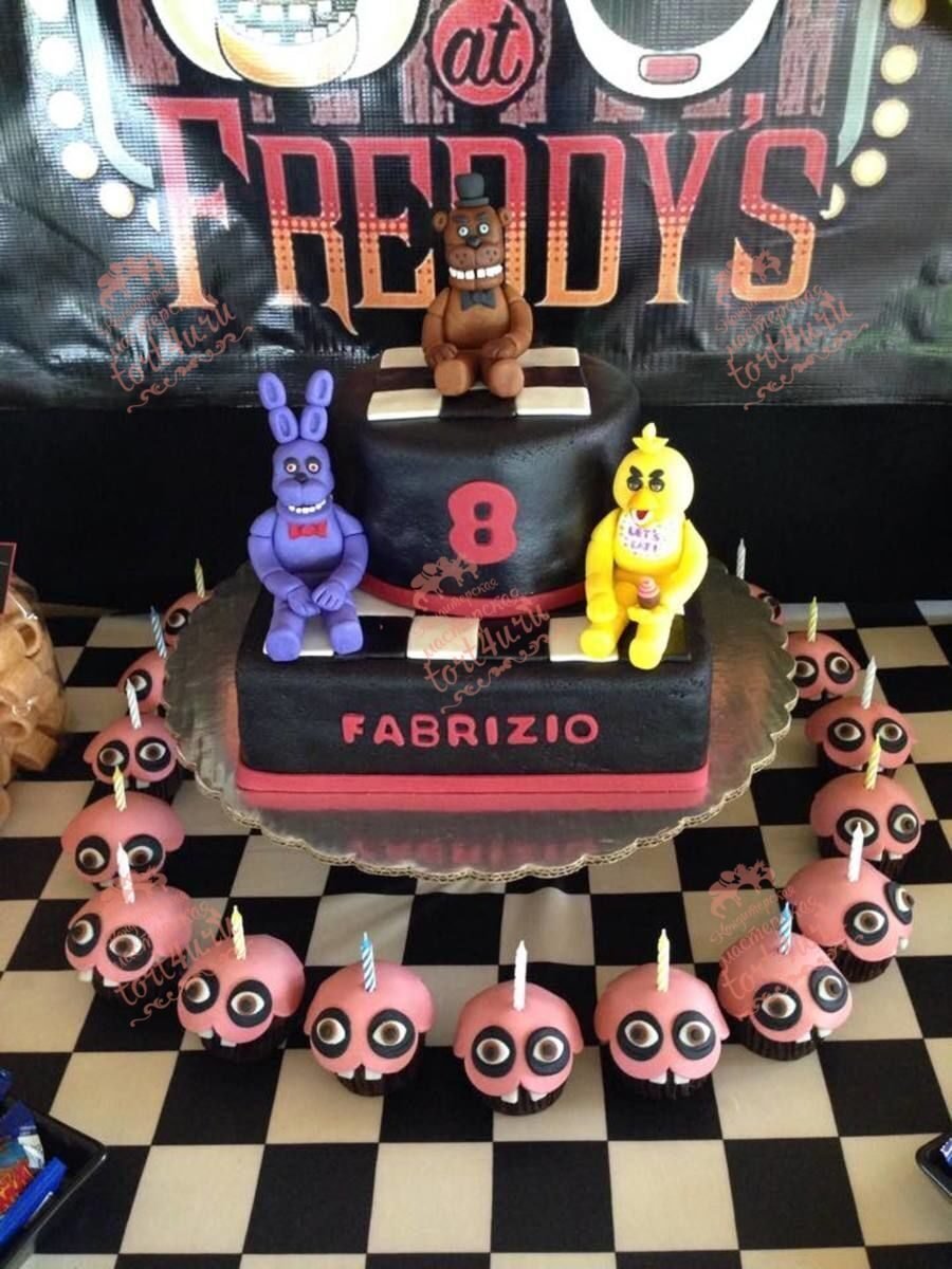 Торт в стиле FNAF