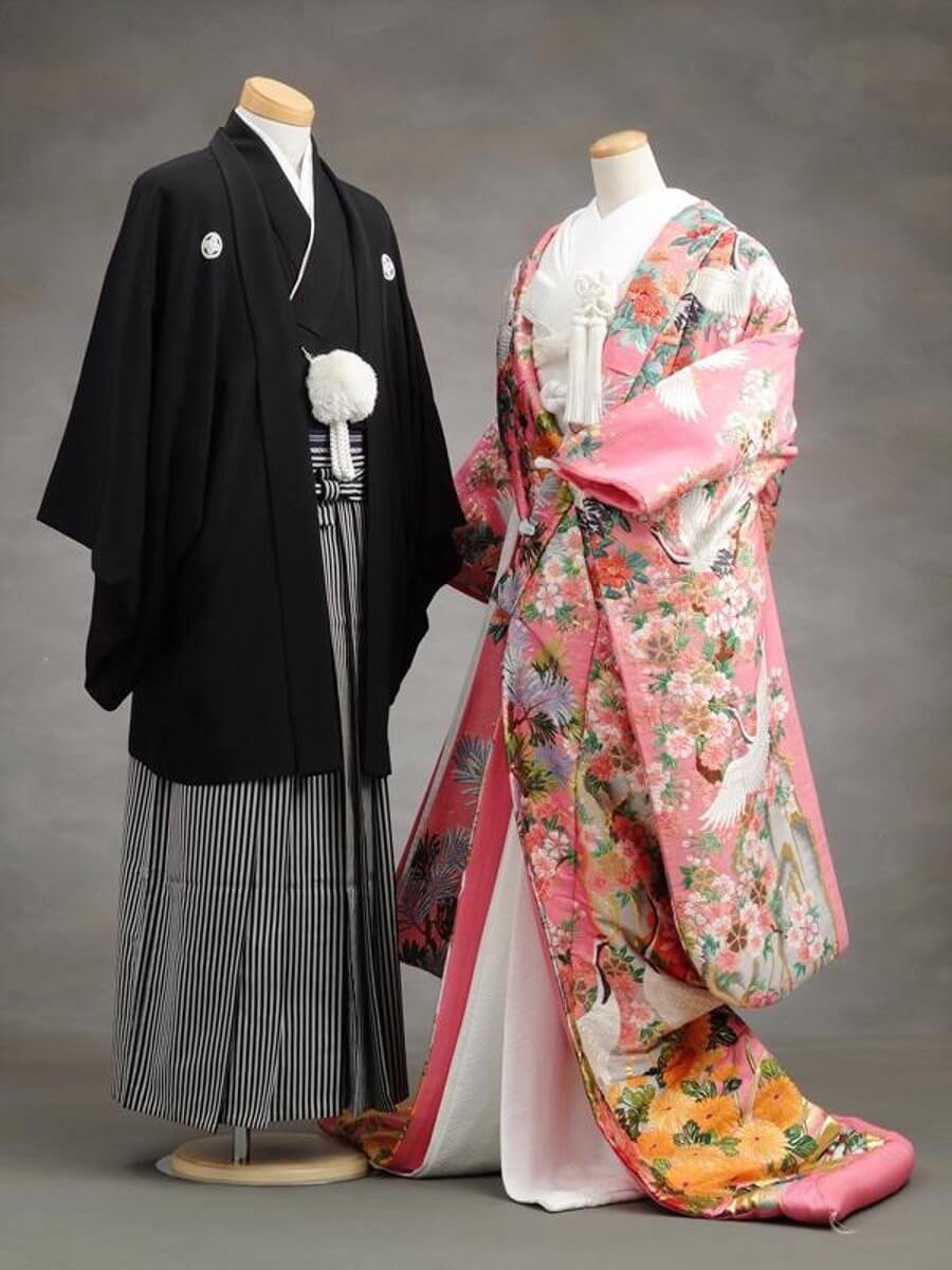 Белое свадебное кимоно