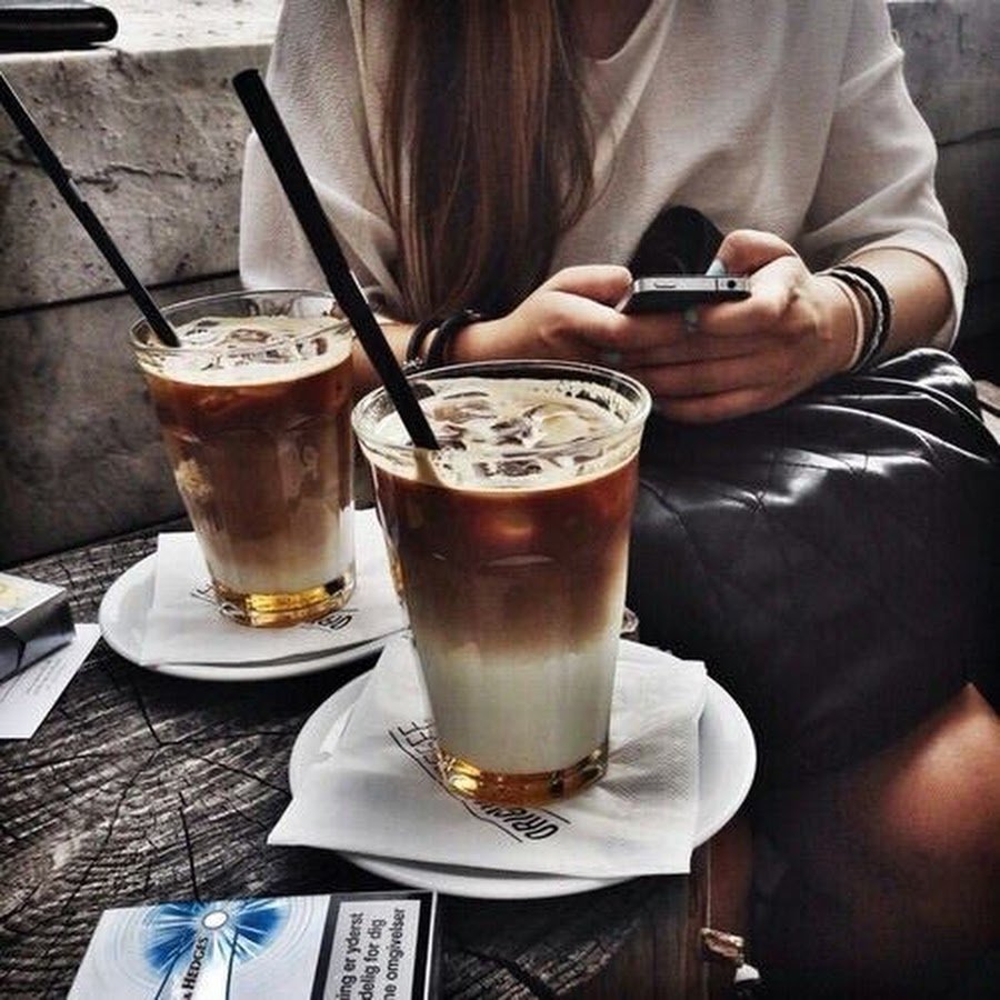 Селфи кофе в кафе