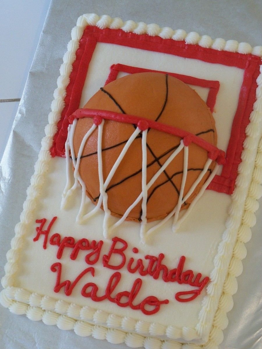 Торт с баскетбольным мячиком