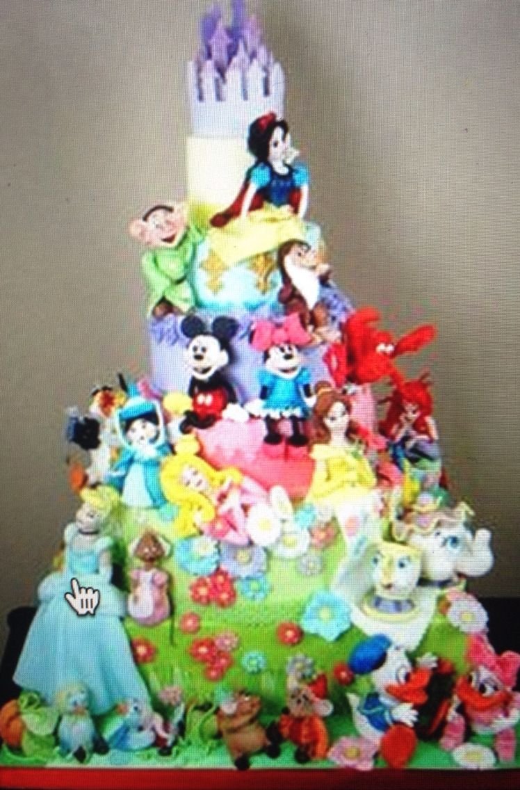 Торт с персонажами из мультфильма