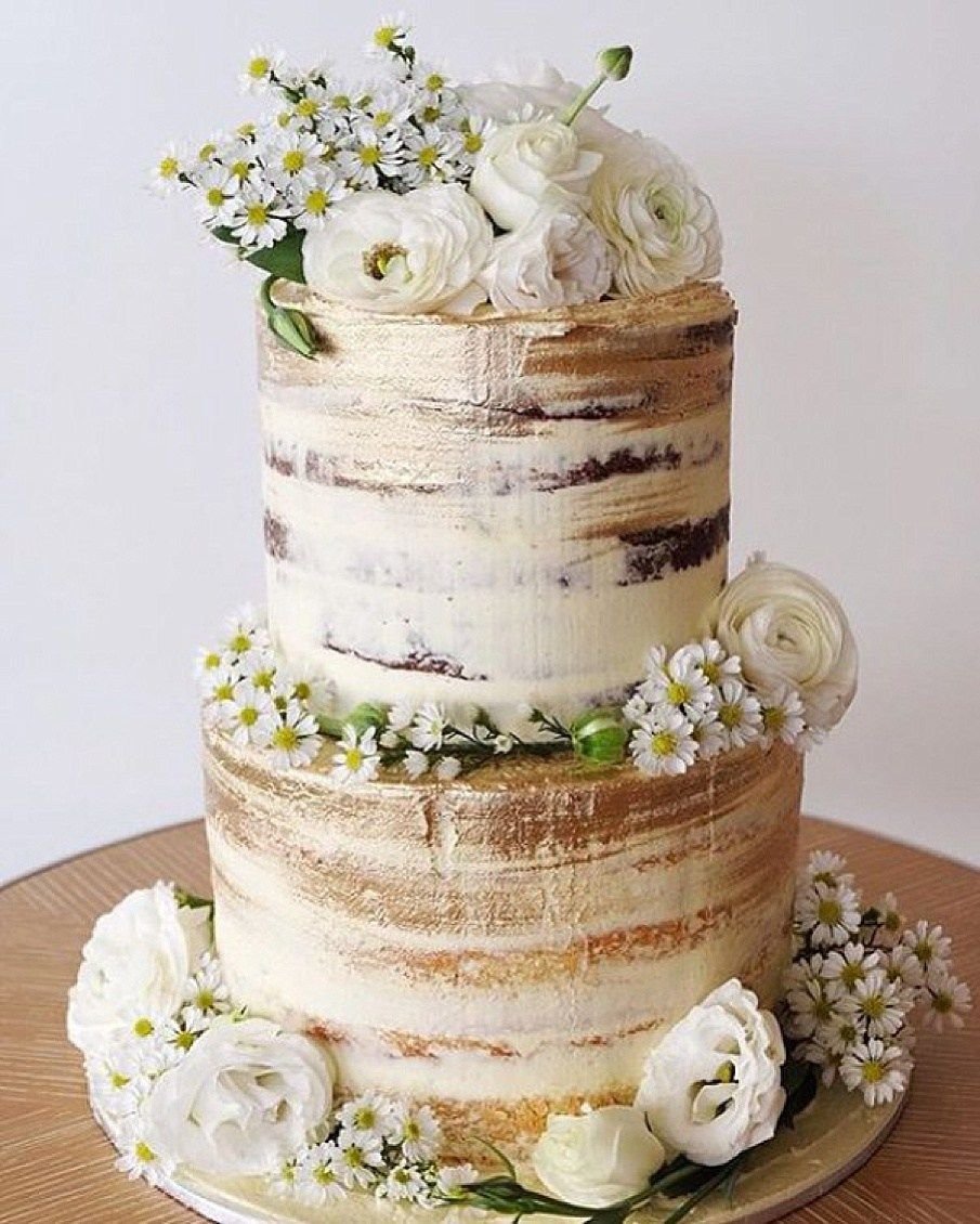 Торт на льняную свадьбу