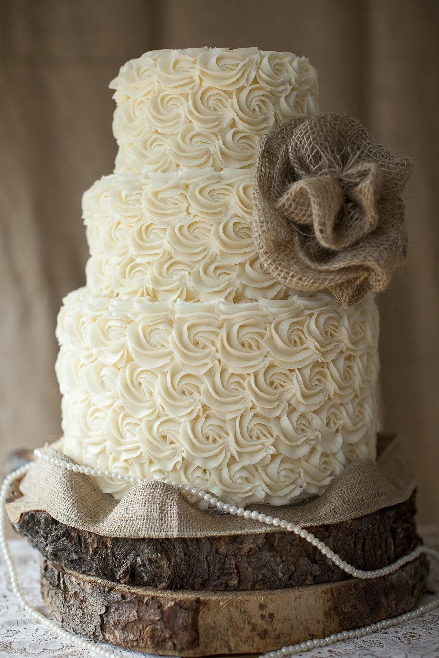 Полотняная свадьба торт