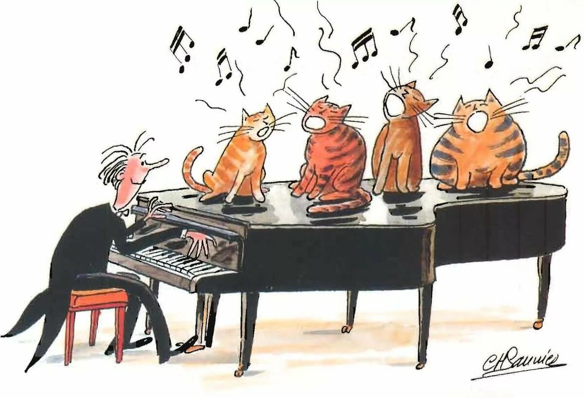 Песня веселая кошка. Коты музыканты. Музыкальные карикатуры. Смешные музыкальные картинки. Музыканты шутят.