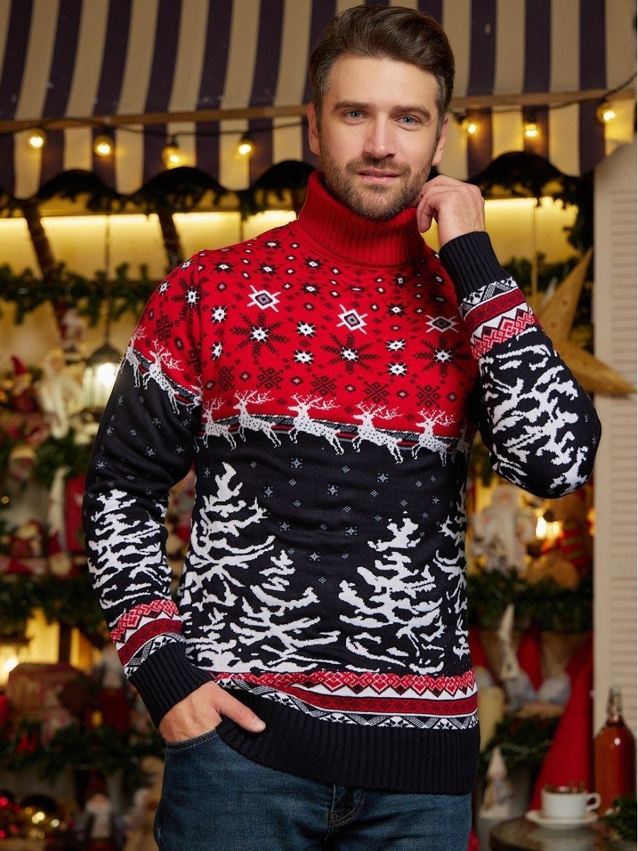 Новогодний свитер мужской