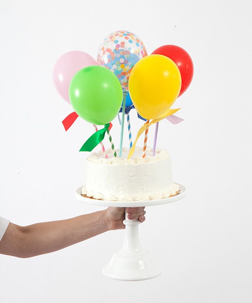 Тортик с воздушными шариками для девочки