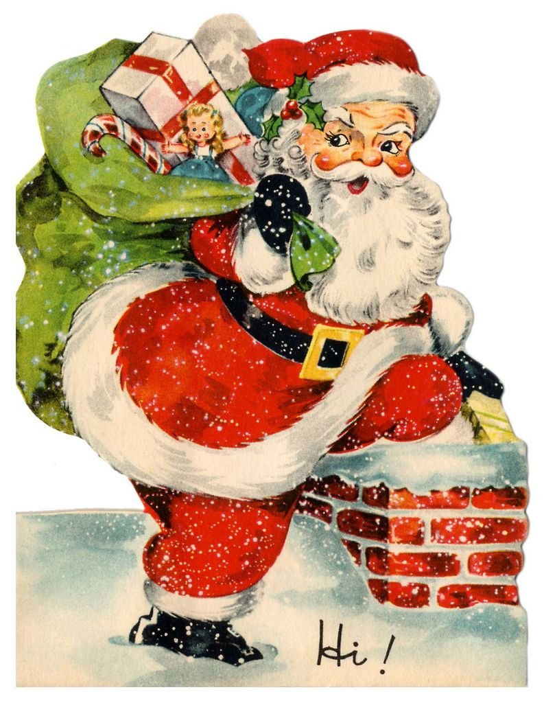Санта Клаус открытка