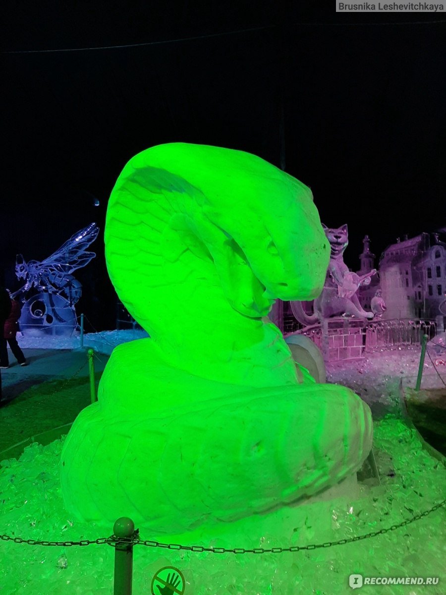 Выставка ледяных скульптур в Петропавловской крепости