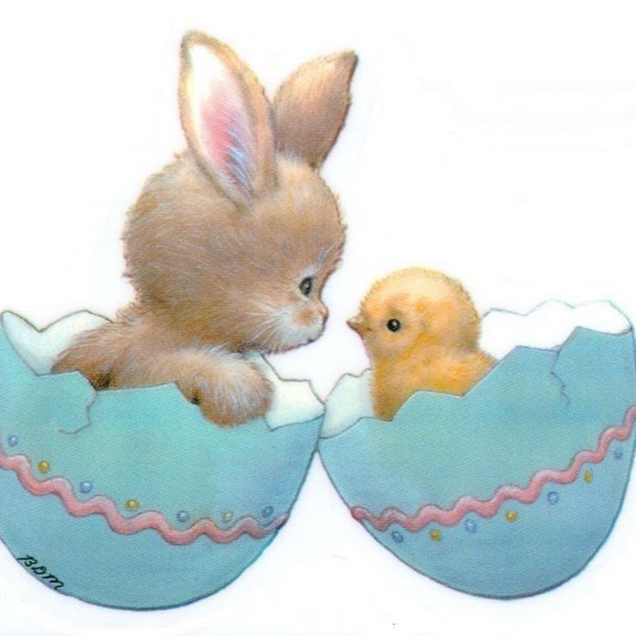 Пасхальные яйца зайчики