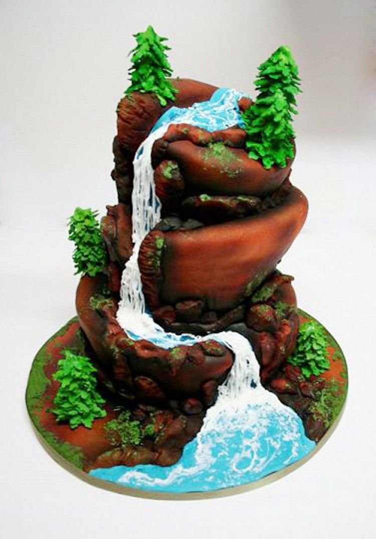 Торт водопад