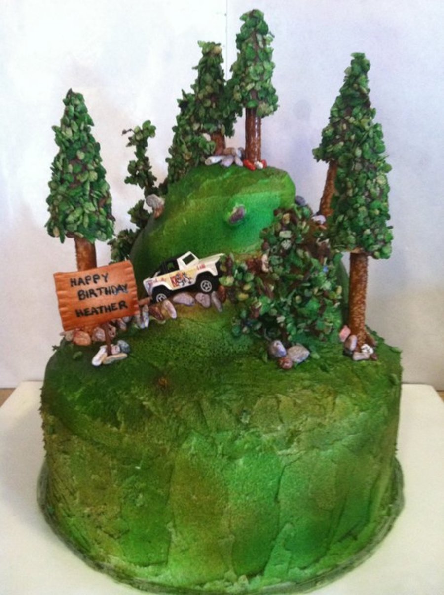 Торт с лесом