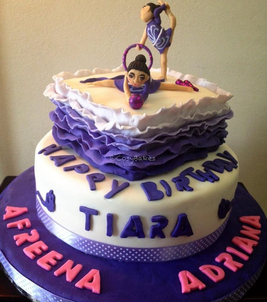 Торт для девочки 6 лет на день рождения с гимнастикой