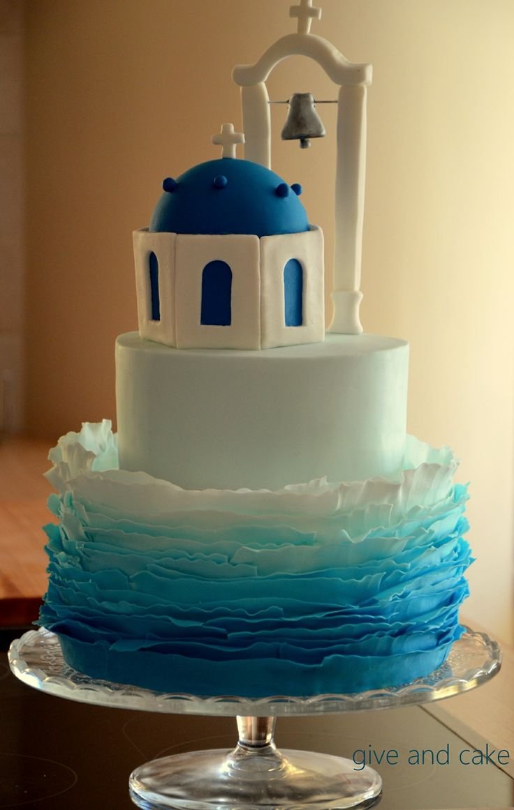 Свадебный торт в греческом стиле
