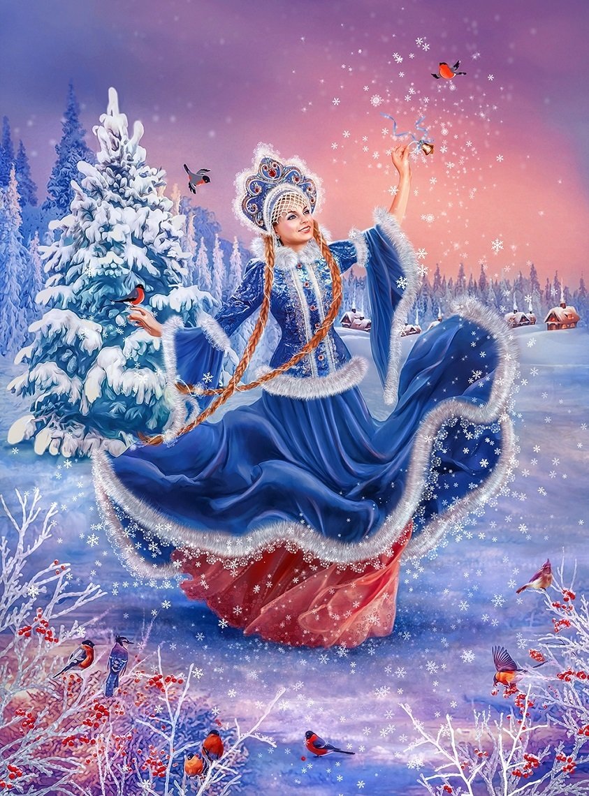 Сани Деда Мороза и Снегурочки