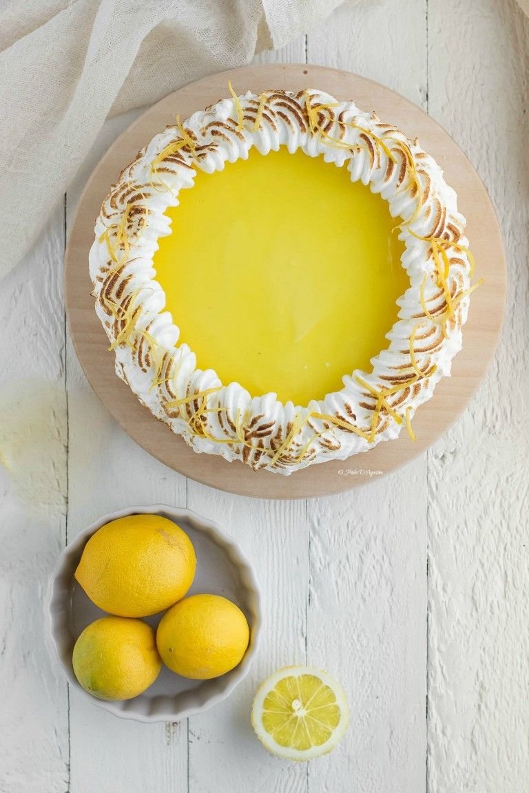 Торт с лимонным курдом декор