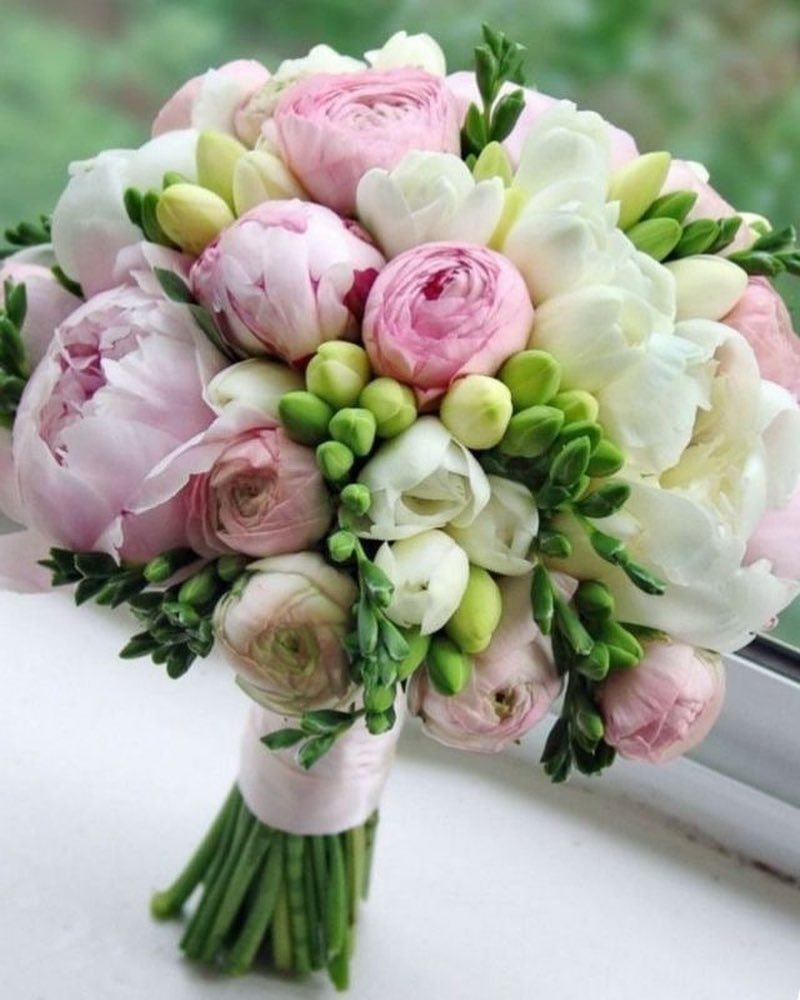 Свадебный букет Пионовые розы