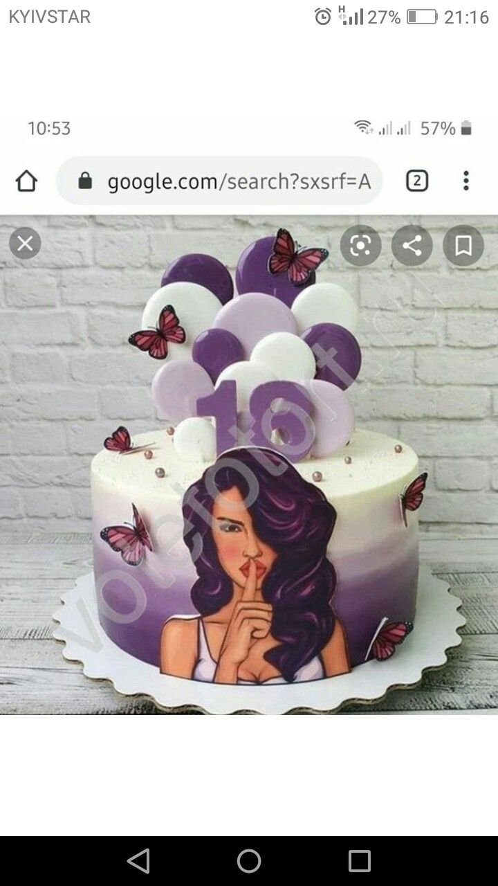 Декор торта на девичник