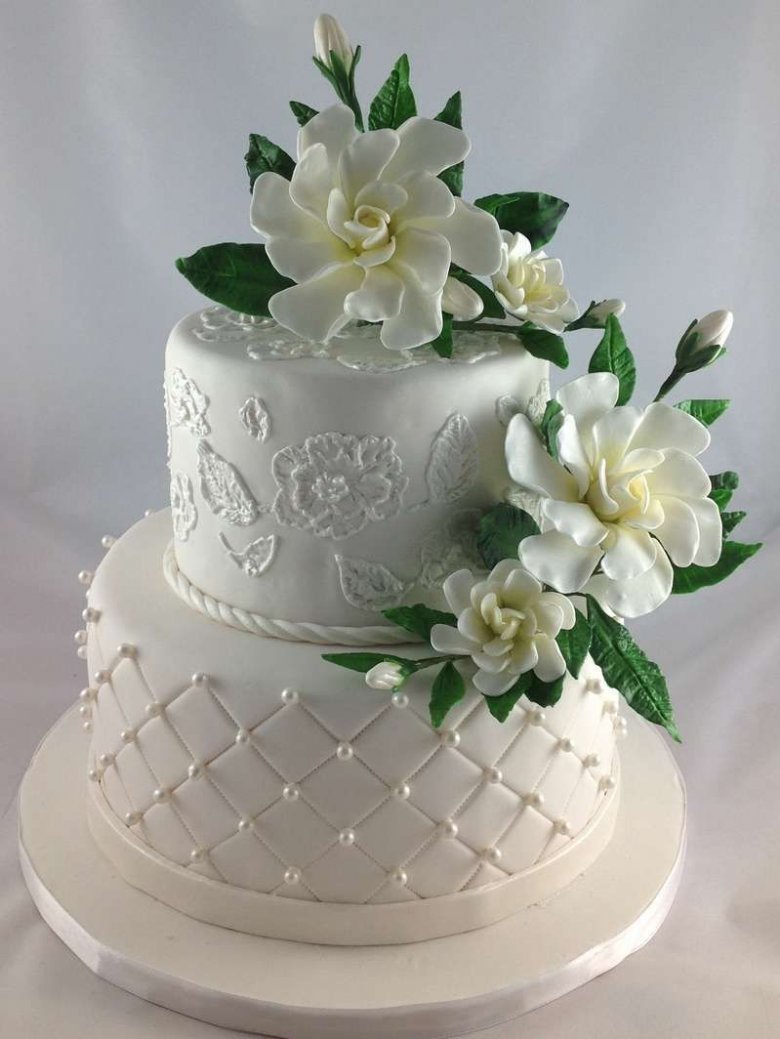 Сахарный цветок на свадебный торт