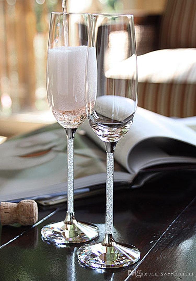 Swarovski бокалы для шампанского Crystalline