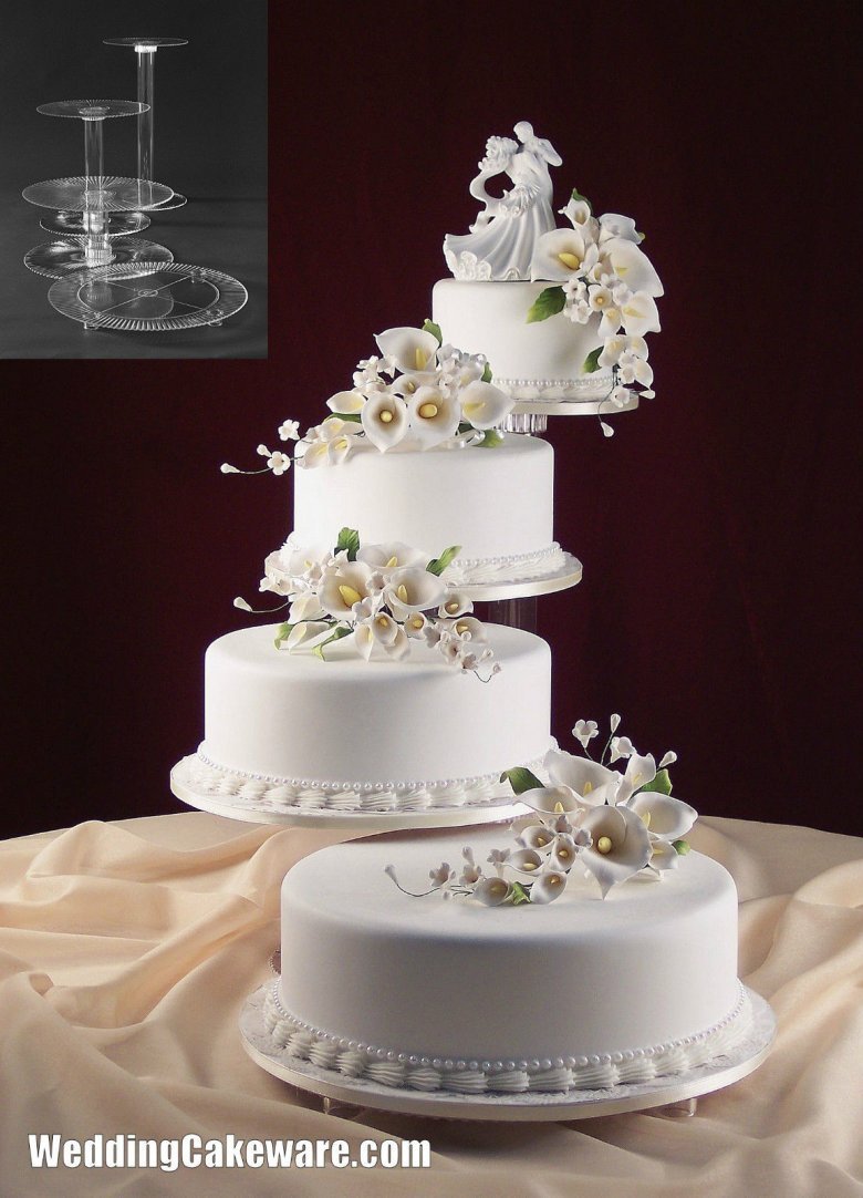Торт на свадьбу многоярусный