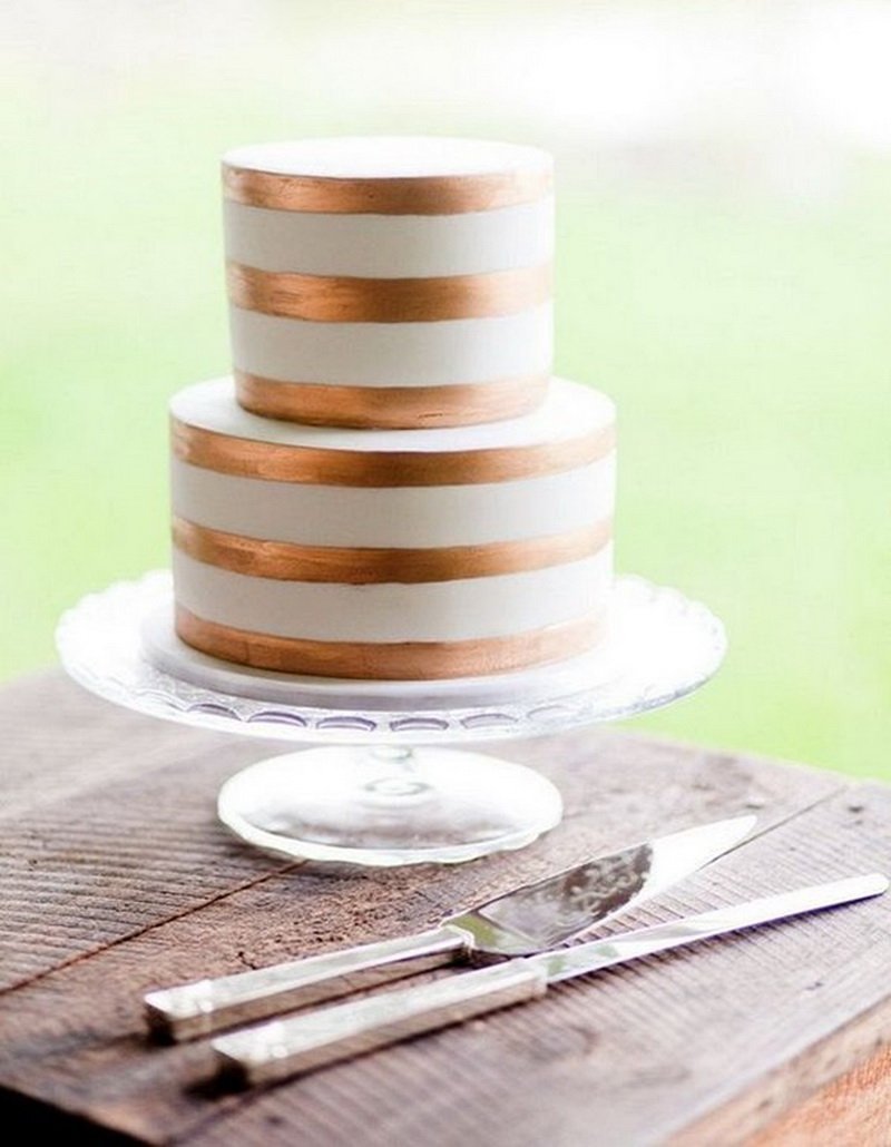 Торт на золотую свадьбу без мастики