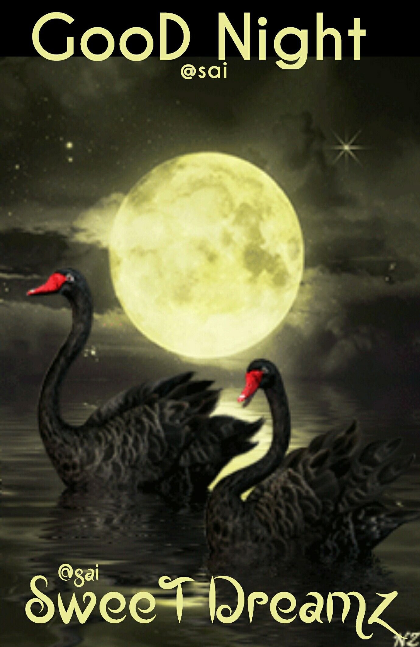 Луна лебединая. Луна и лебеди. Лебеди в лунном свете. Спокойной ночи с лебедями. Черный лебедь картина.