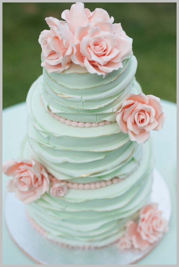 Свадебный торт в стиле шебби Шик