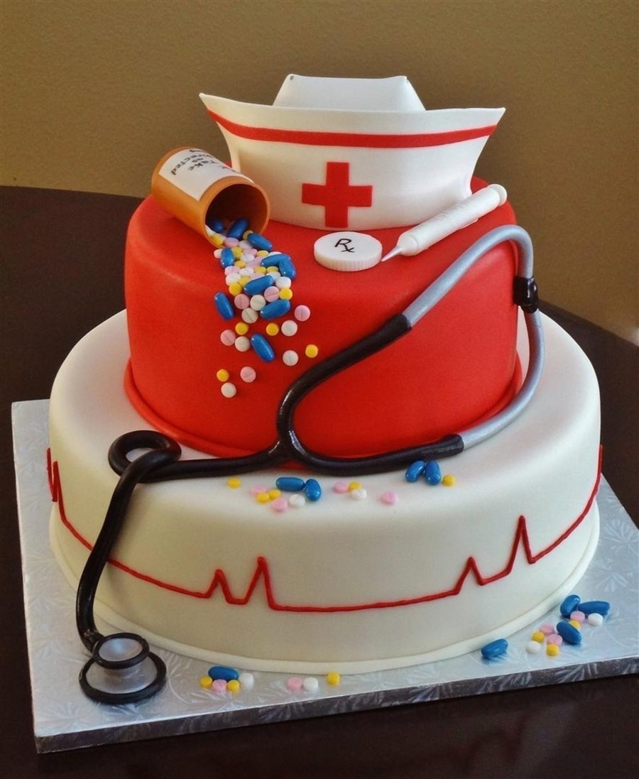 Красивый торт для врача