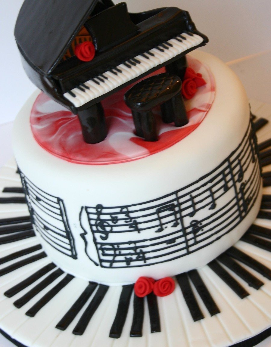 Декор торта для музыканта