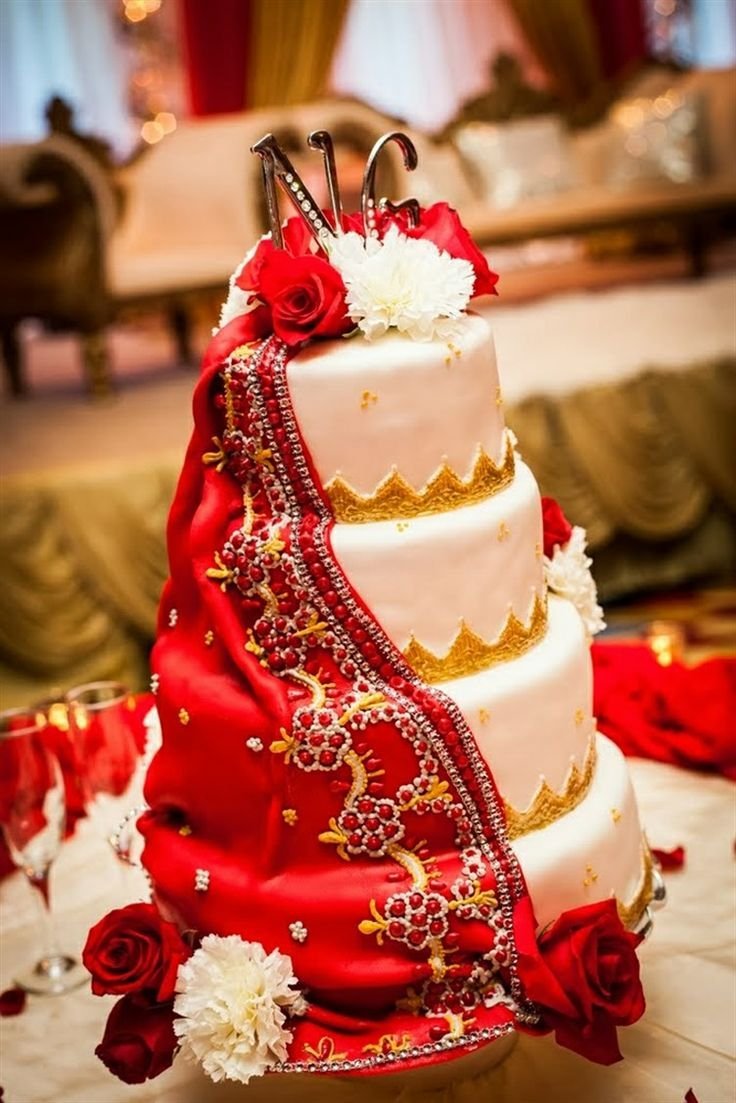 Торт на гранатовую свадьбу
