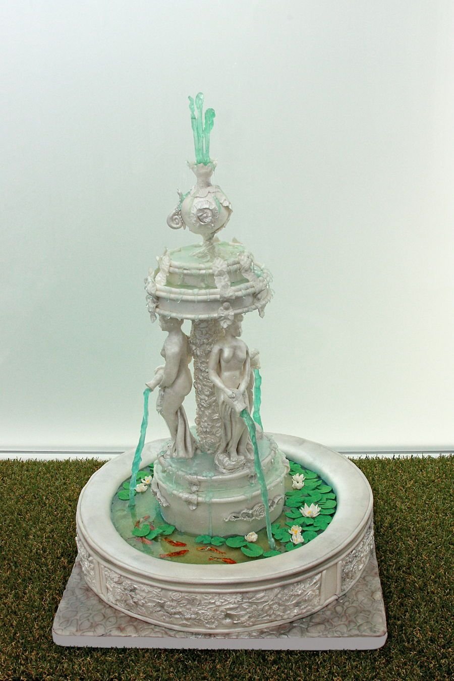 Украшение торта фонтан
