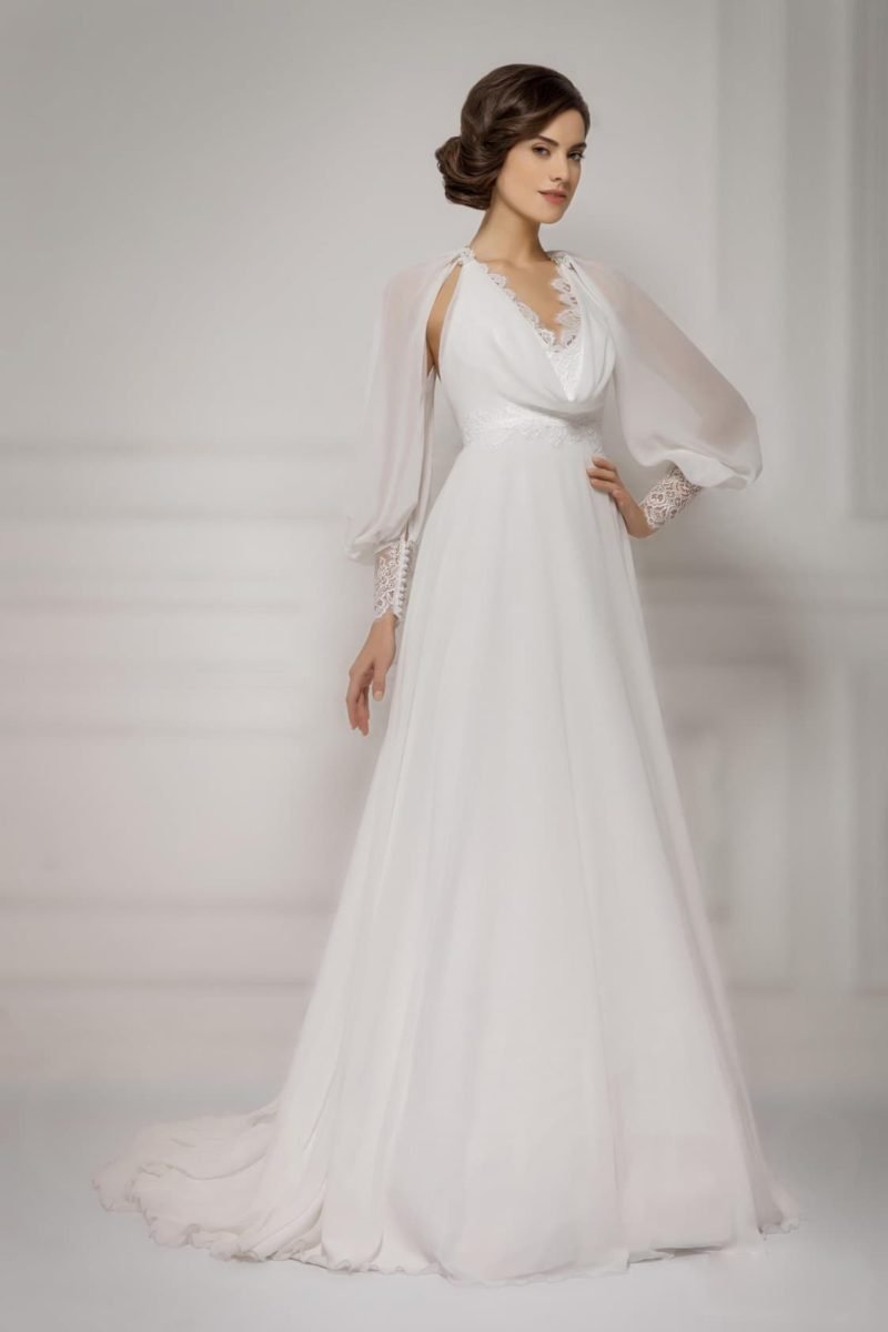 Свадебное платье Gabbiano с рукавами