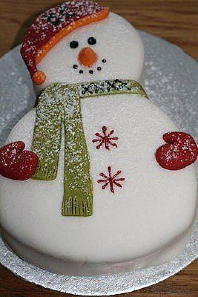 Торт Снеговик