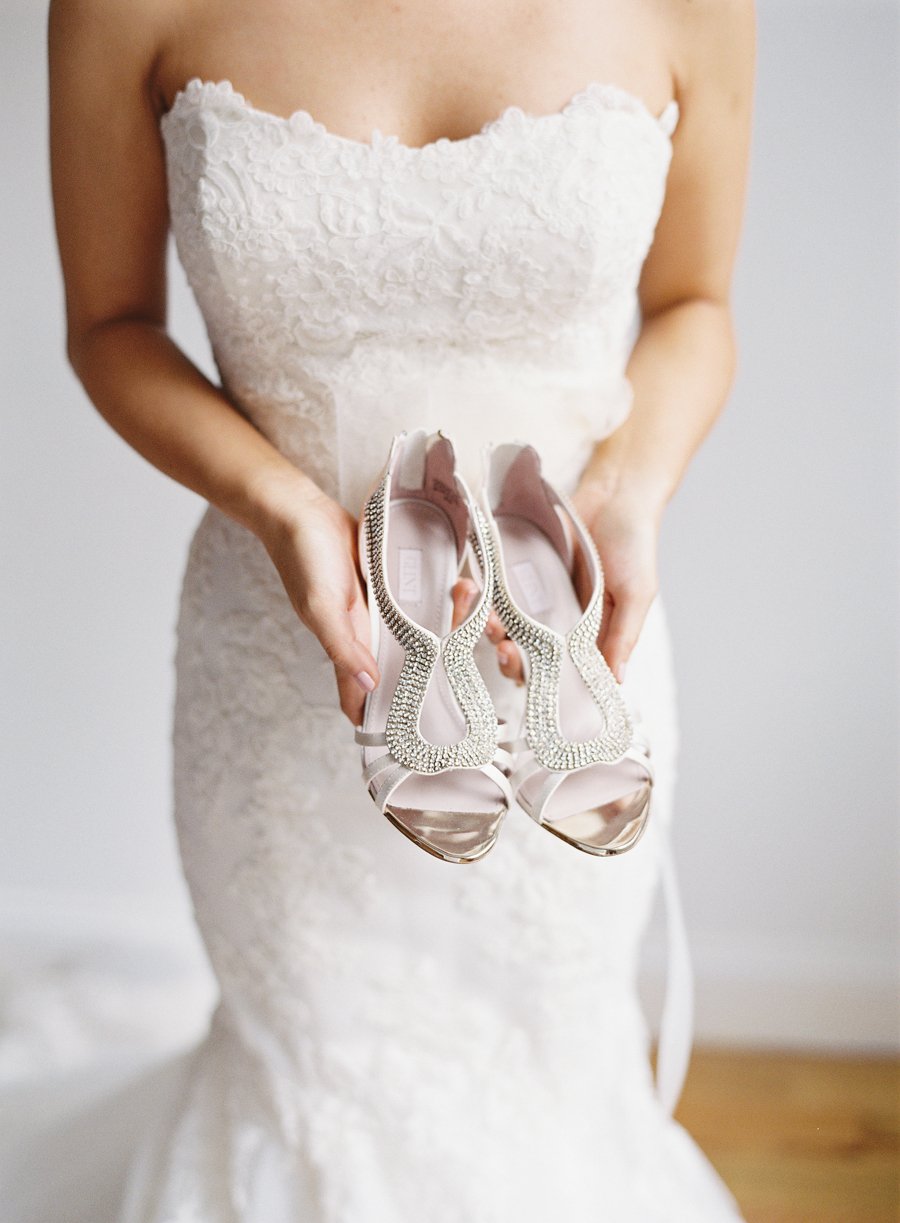 Босоножки под свадебное платье