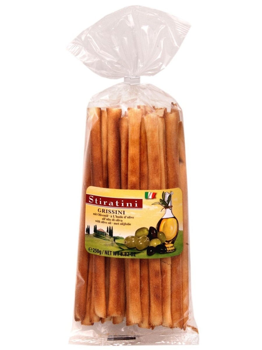 Палочки хлебные гриссини торинези "Roberto" (0,125 кг) кор. 15 шт.