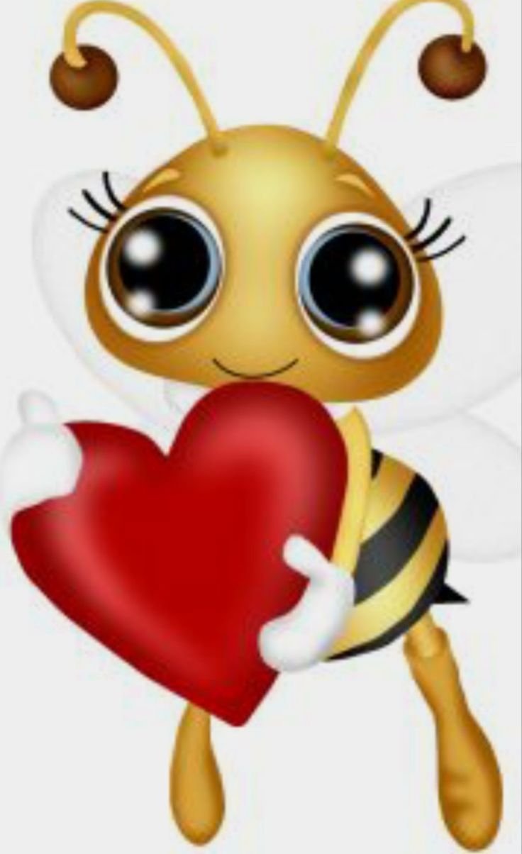 Пчела с сердечком