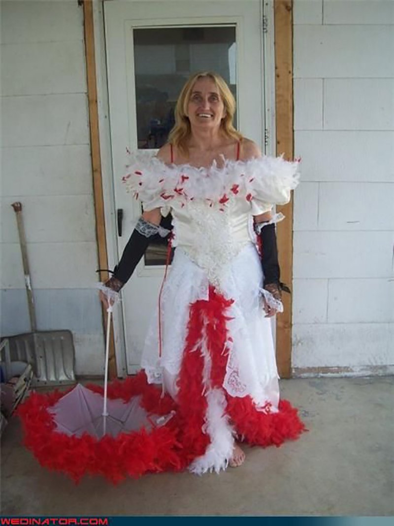 Оригинальное платье на свадьбу