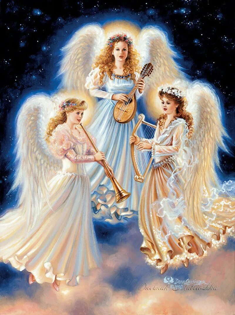 Дона Гельсингер картины с ангелами