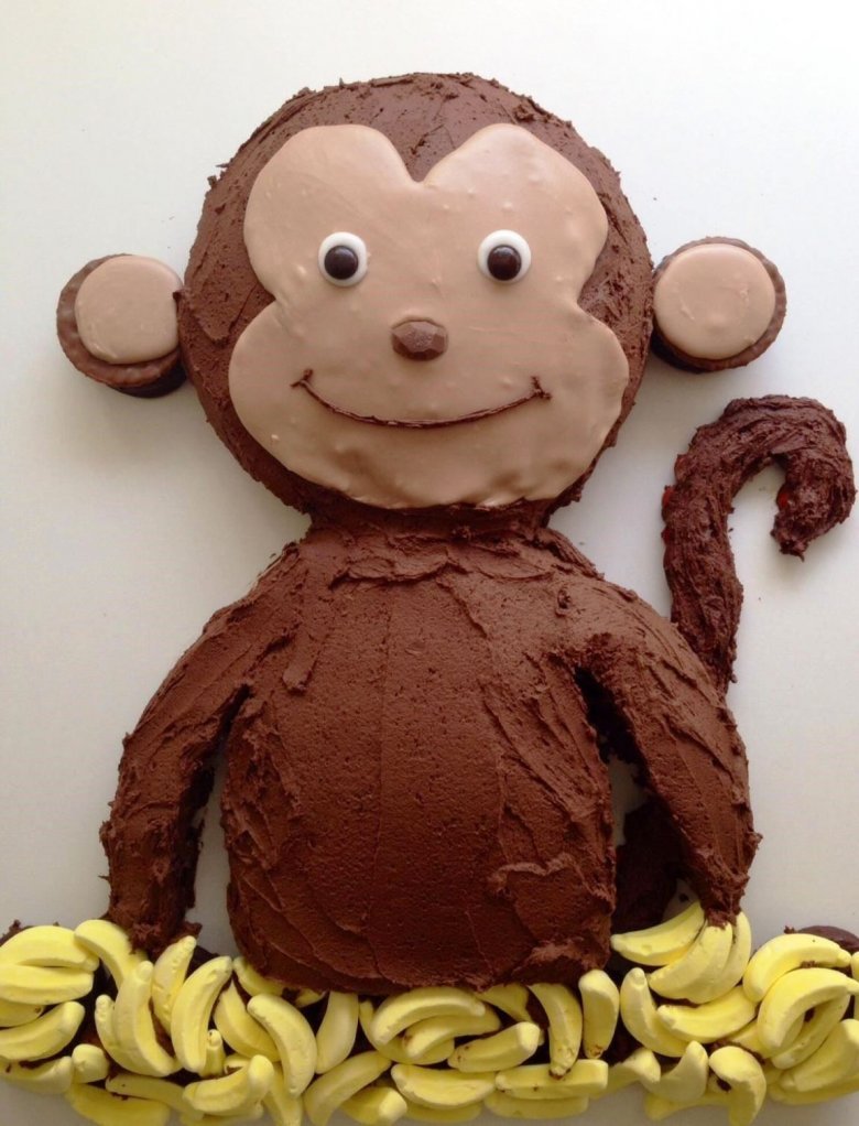 Торт в виде обезьяны