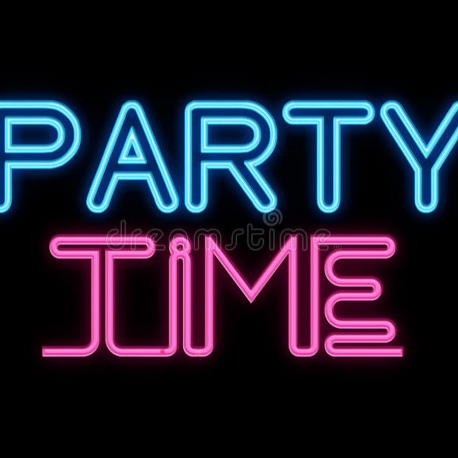 Неоновая вывеска Party time