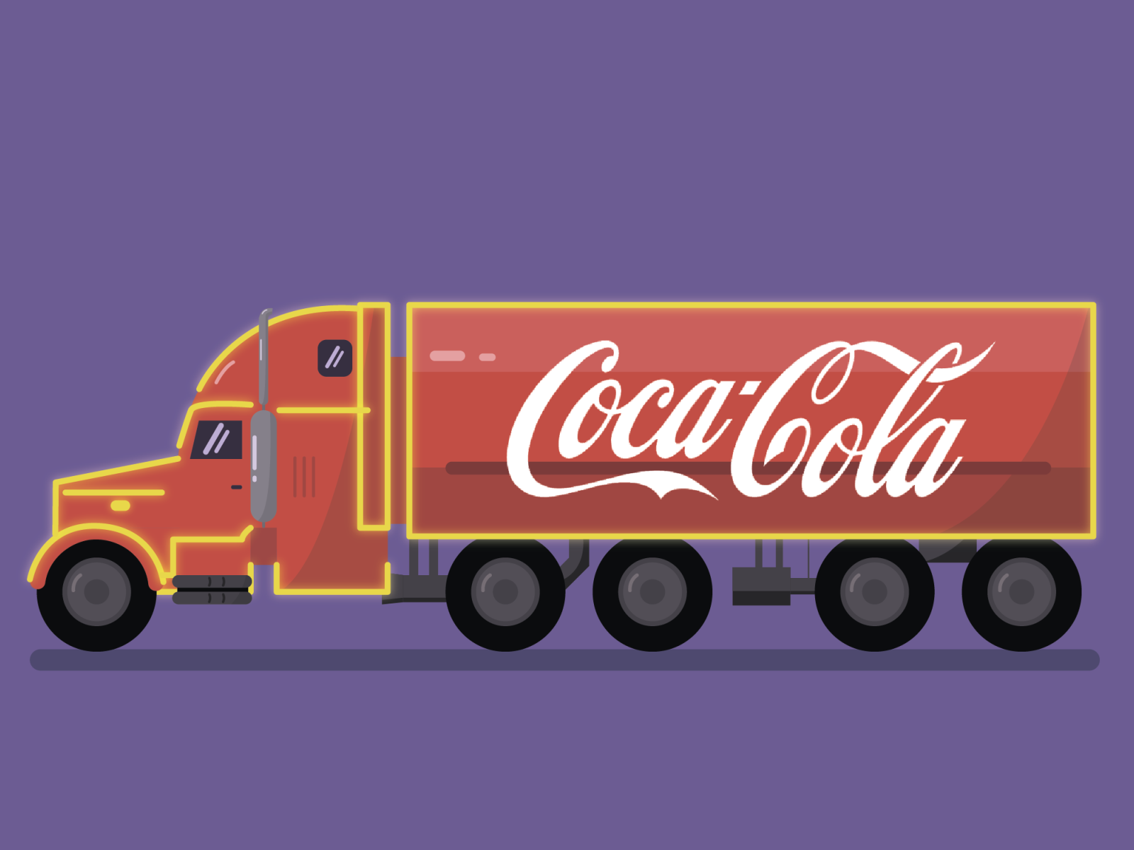 Фура Coca Cola сбоку. Грузовик Кока кола сбоку. Freightliner грузовик Coca Cola. Кока кола фургон новогодний.