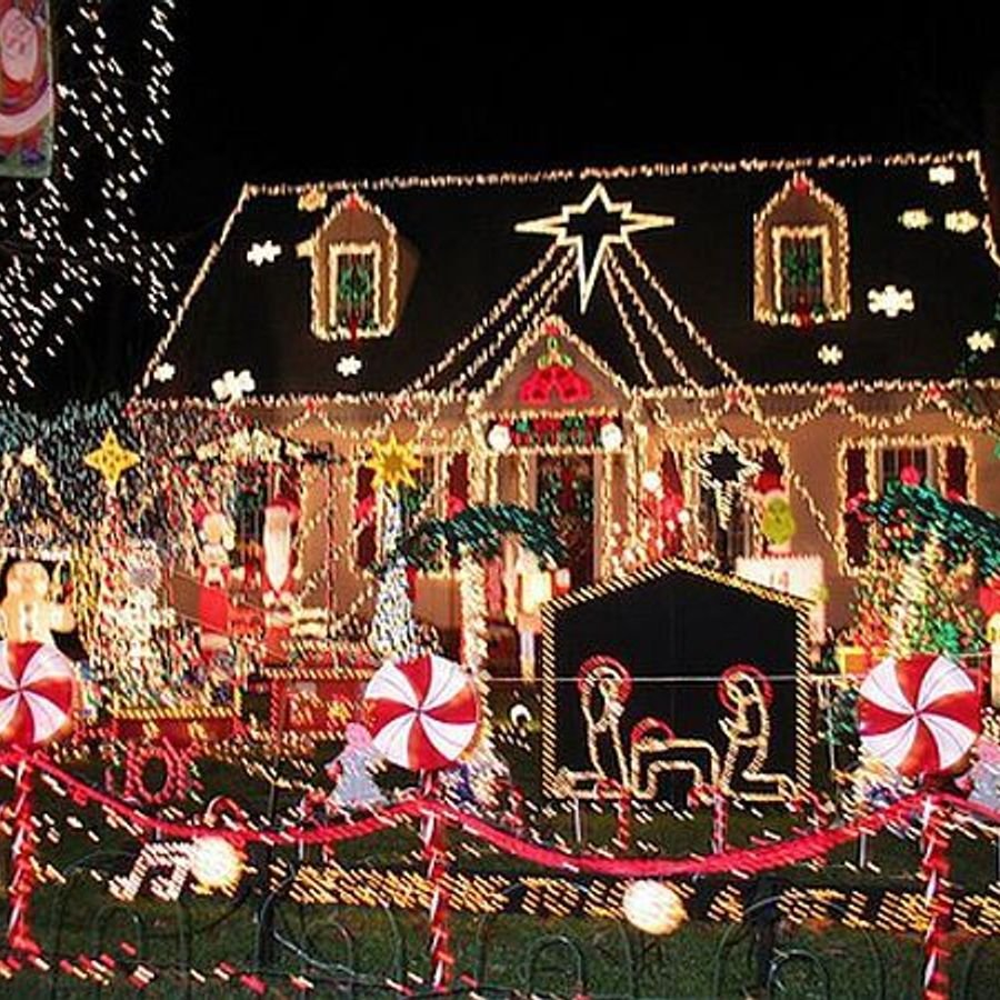 Декорации на Рождество в Америке