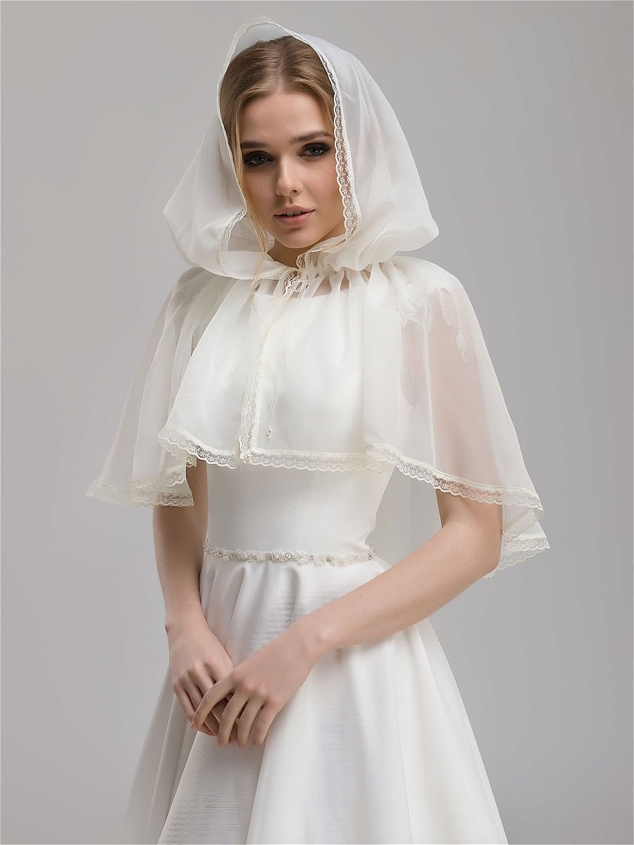 Накидка на свадебное платье пышные рукава
