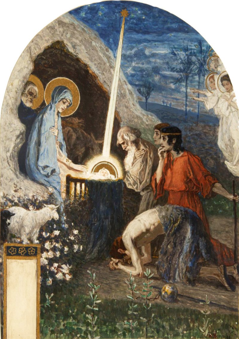 М. Нестеров. "Рождество Христово" (1891).