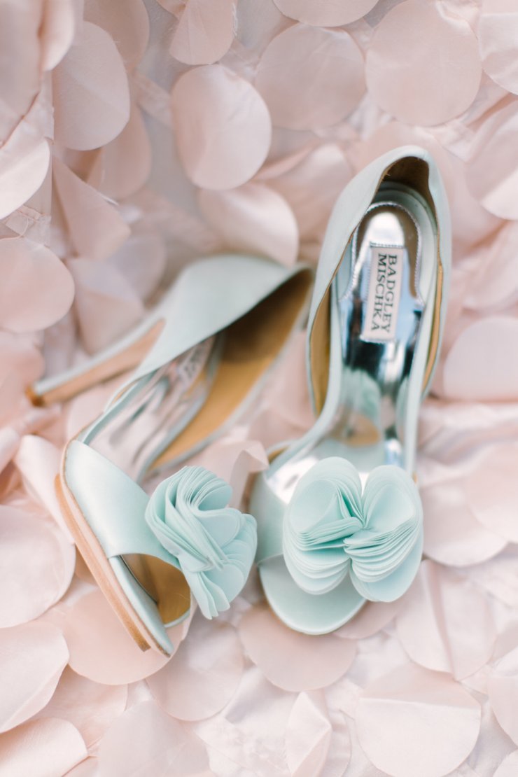 Туфли на свадьбу голубые